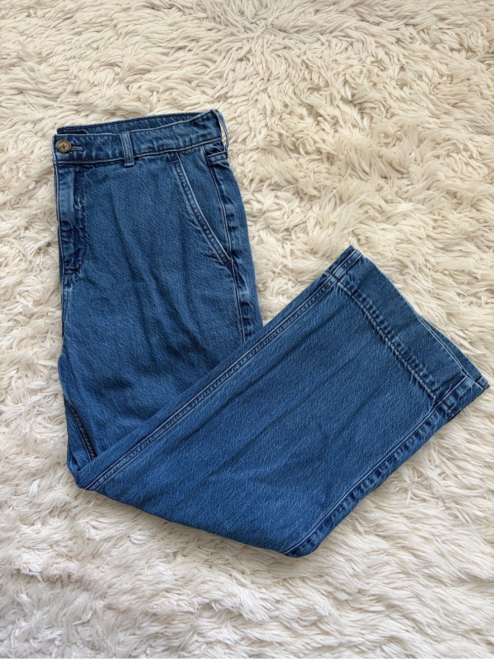 J. Crew Factory Medium Blue Flare Jeans